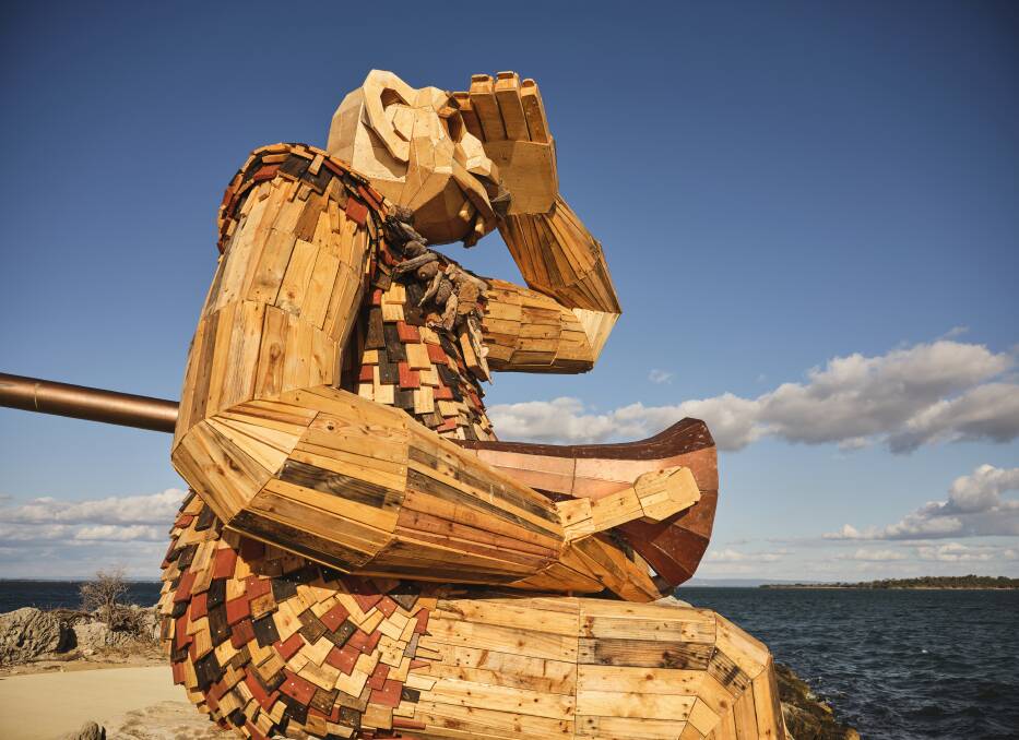 Seba's Song, Giants of Mandurah by Thomas Dambo, photo by Duncan Wright courtesy of FORM. Seba's Song, Giants of Mandurah by Thomas Dambo, photo by Duncan Wright courtesy of FORM.