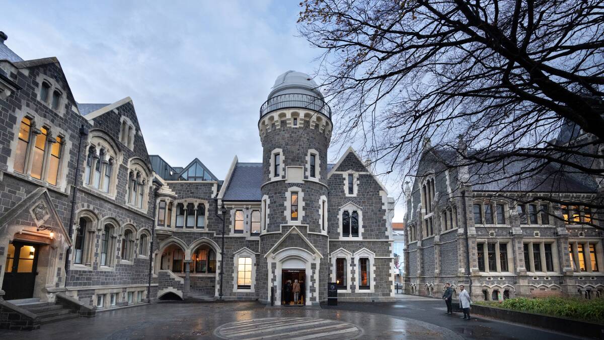 The historic facade of the Observatory Hotel.
