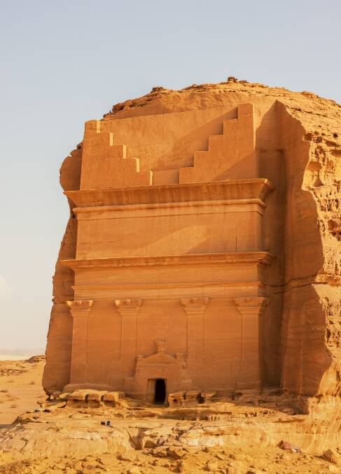 Nabataean rock tombs of Hegra. Picture: Getty Images Nabataean rock tombs of Hegra. Picture: Getty Images