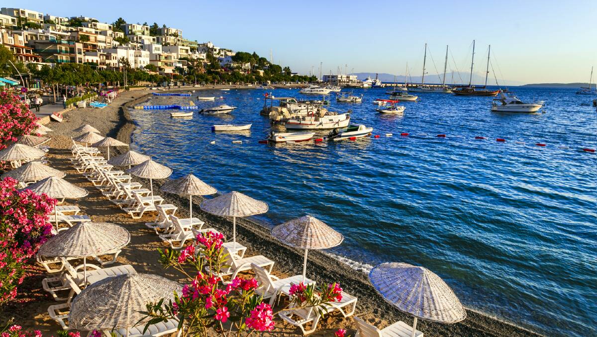 Waterfront of Bodrum Old Town.