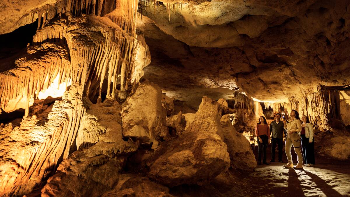 A tour of the caves. Picture by SATC