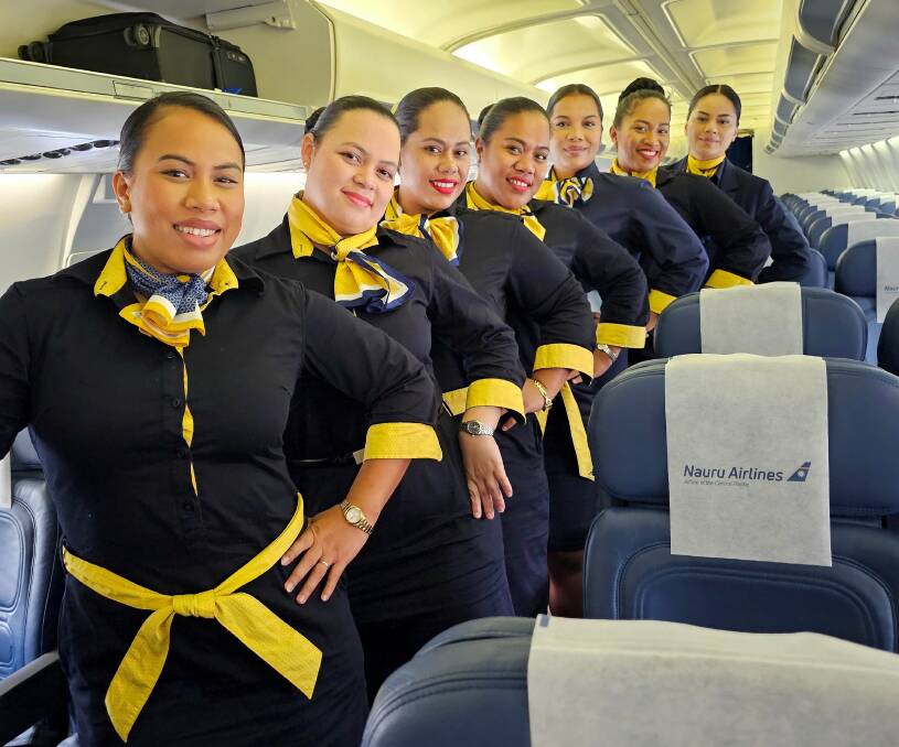 Nauru Airlines crew. 