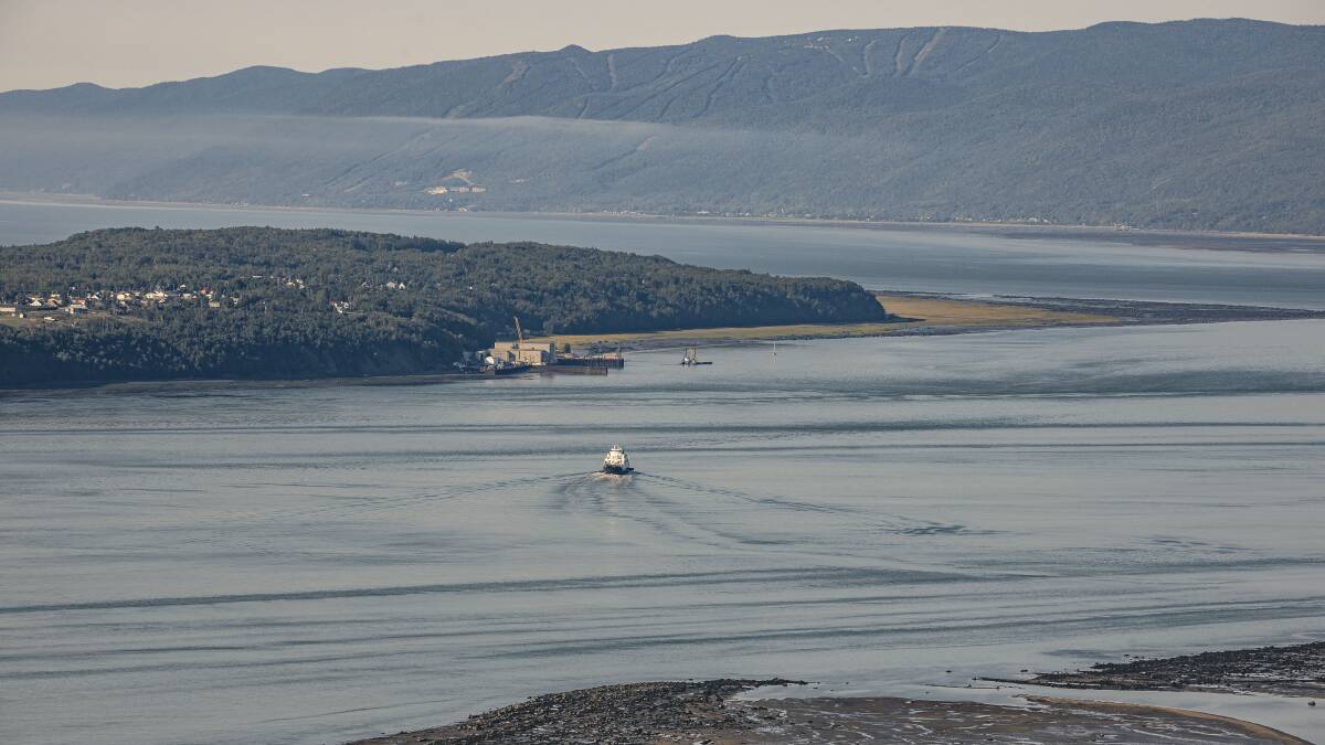 A view of the St Lawrence River. A view of the St Lawrence River.