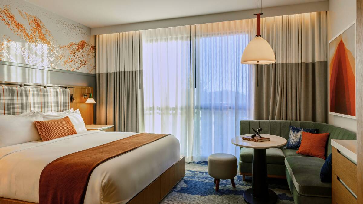 A guestroom at Limelight Hotel.