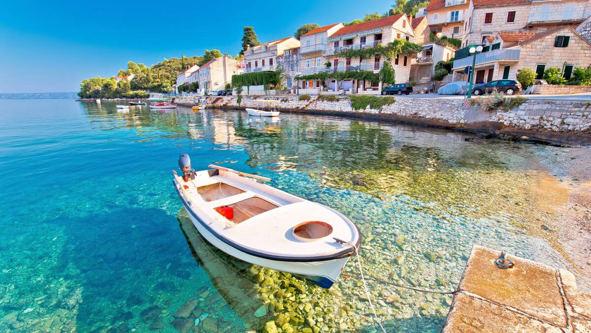 The village of Racisce on Korcula island. The village of Racisce on Korcula island.