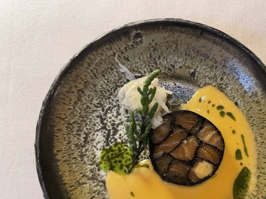 Salmon dish on the degustation menu. Picture by Sarah Maguire Salmon dish on the degustation menu. Picture by Sarah Maguire
