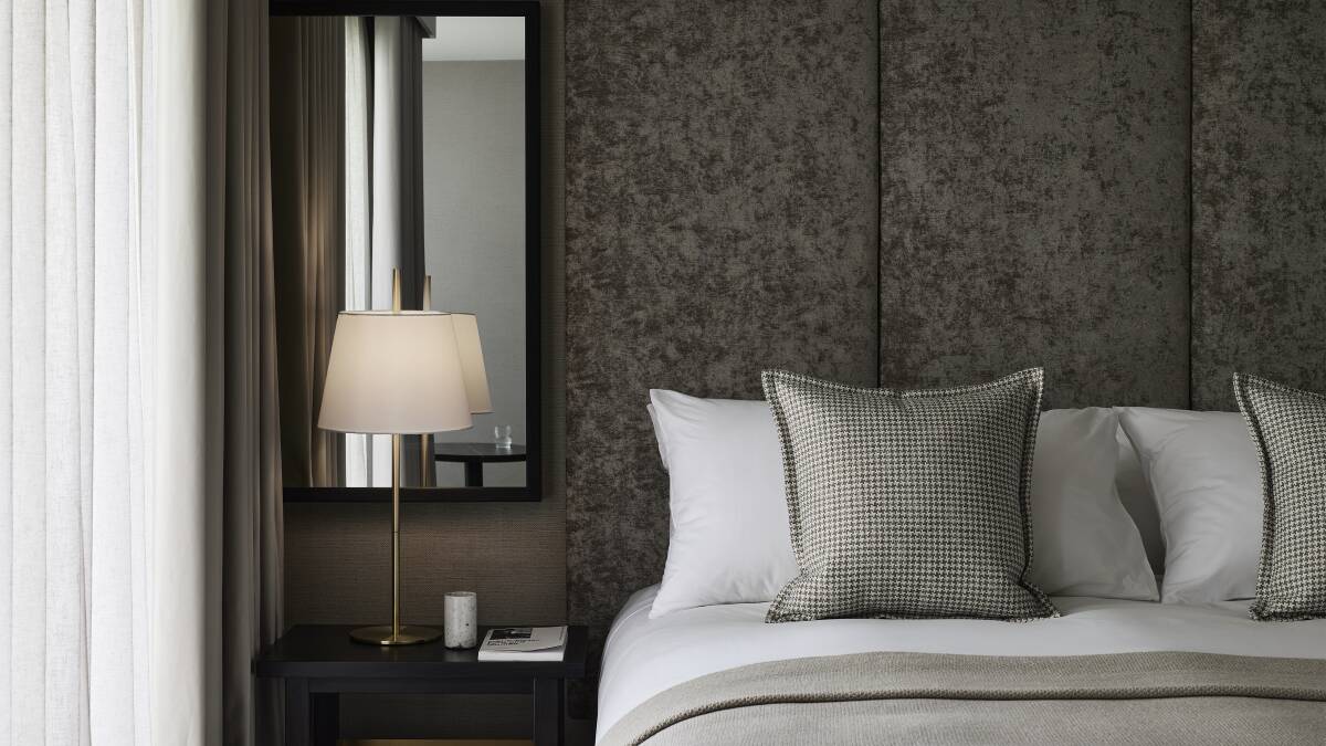 Inside a guestroom. Inside a guestroom.