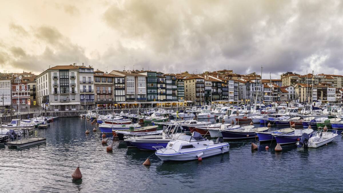 The fishing town of Lekeitio. The fishing town of Lekeitio.