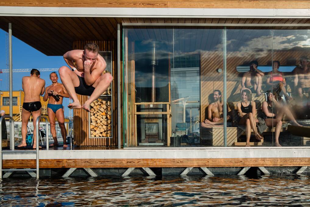 Sauna culture on the Oslo Fjord. Picture: Becky Zeller Sauna culture on the Oslo Fjord. Picture: Becky Zeller