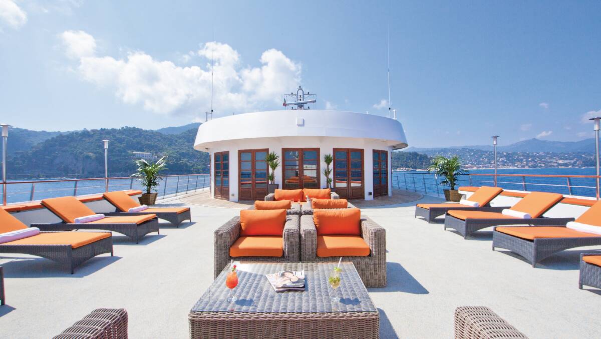Caledonian Sky sundeck.