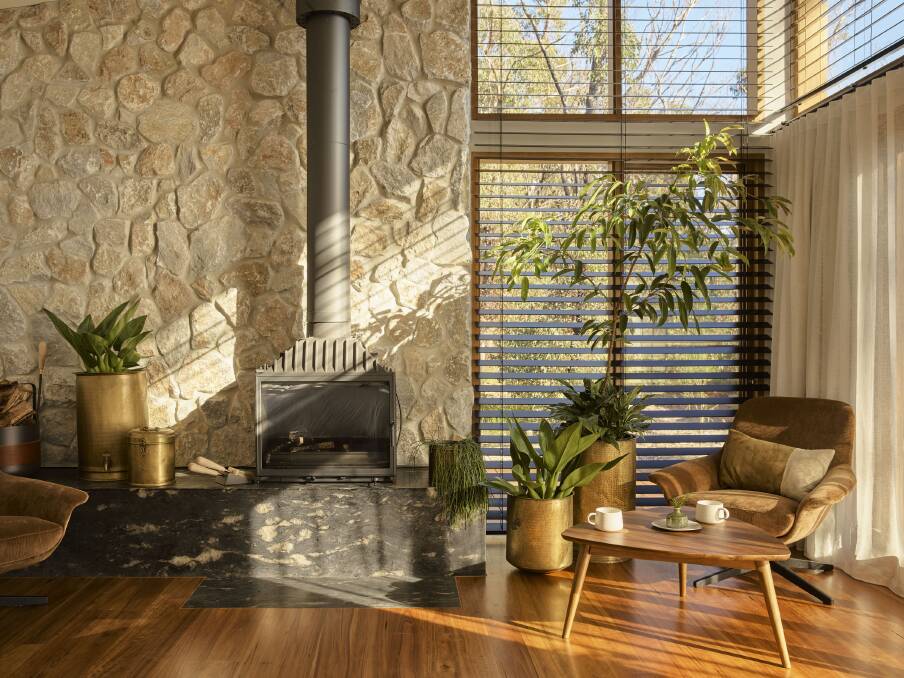 A chalet sitting area. Picture: Anson Smart