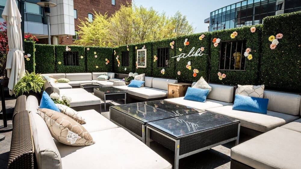 Chic vibes at Alibi Bar + Lounge.
