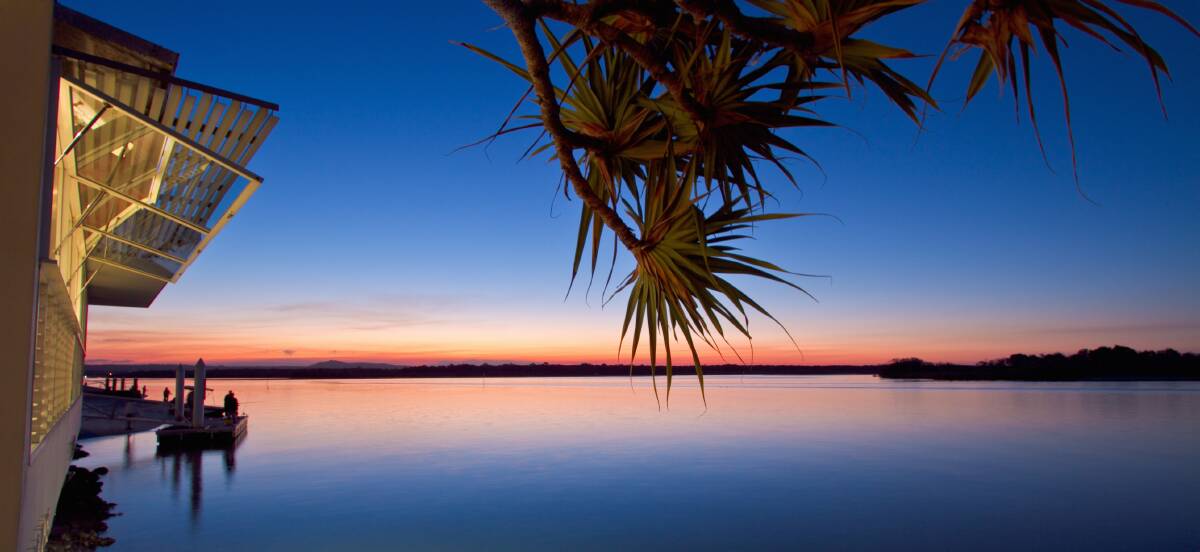 Rickys River Bar and Restaurant at sunset. Picture by Tourism Noosa