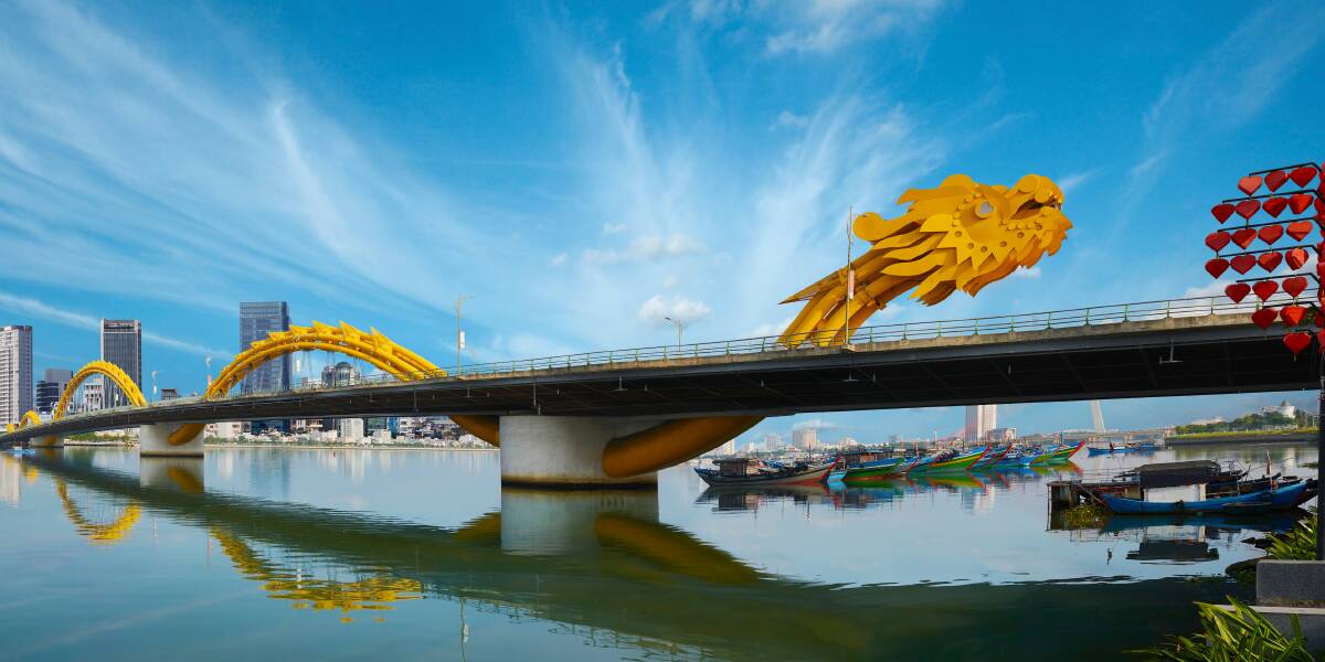 Dragon Bridge in Da Nang. Picture: Shutterstock Dragon Bridge in Da Nang. Picture: Shutterstock