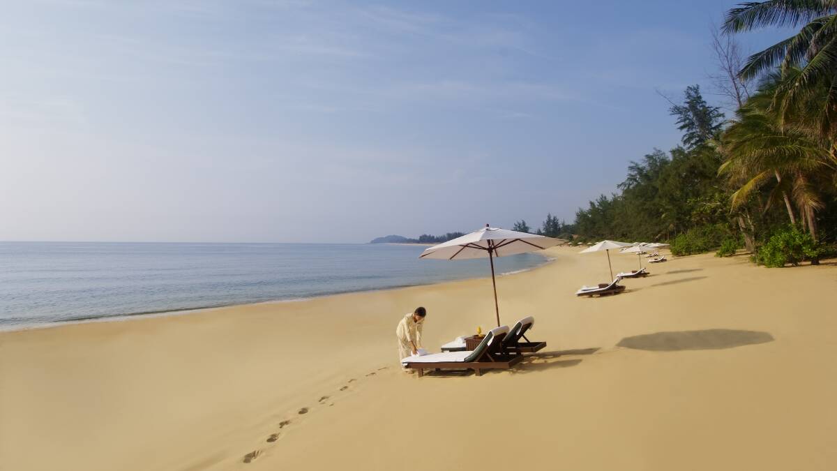 Tanjong Jara's creamy beach.