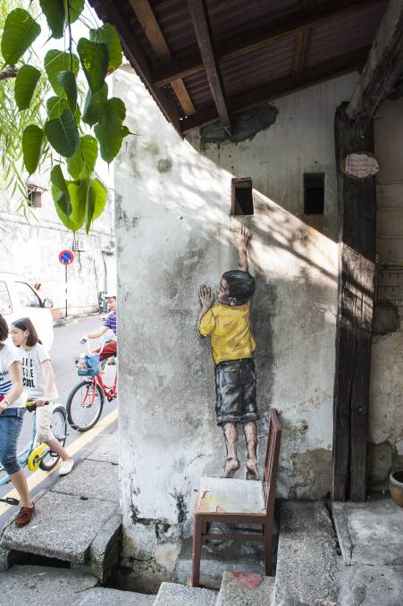 street art in penang. street art in penang.