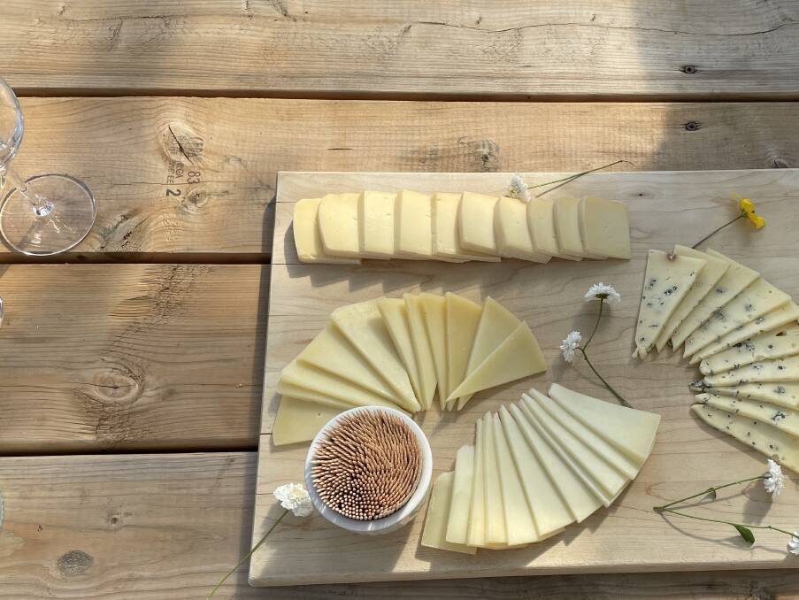 Cheese tasting at Famille Migneron. Cheese tasting at Famille Migneron.
