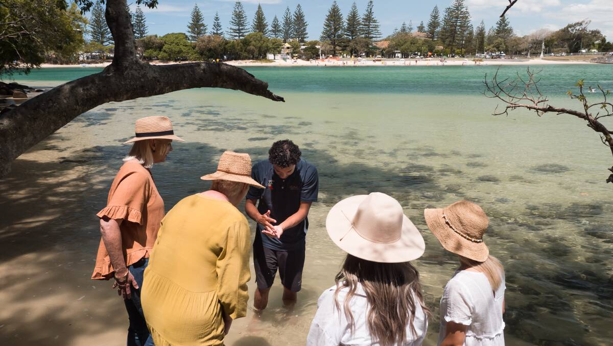 a Jellurgal Aboriginal Cultural Centre tour of Burleigh Head National Park. Picture: Tourism and Events Queensland a Jellurgal Aboriginal Cultural Centre tour of Burleigh Head National Park. Picture: Tourism and Events Queensland