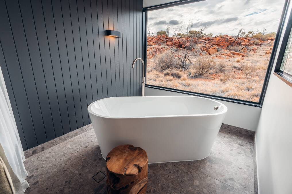 An ensuite with a view. An ensuite with a view.