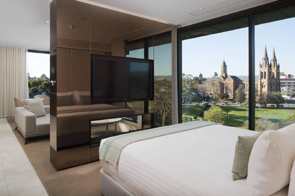 Rooms with views of the City of Churches. Rooms with views of the City of Churches.
