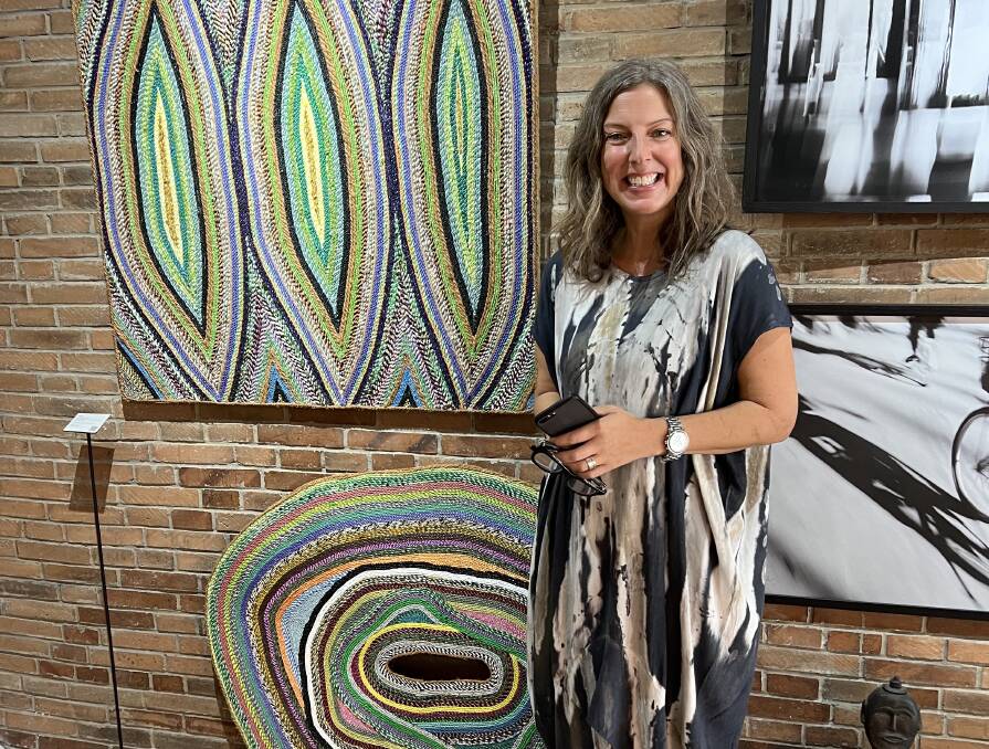 Elissa Gjertson at Nyaman Gallery. Picture: Penny Watson
