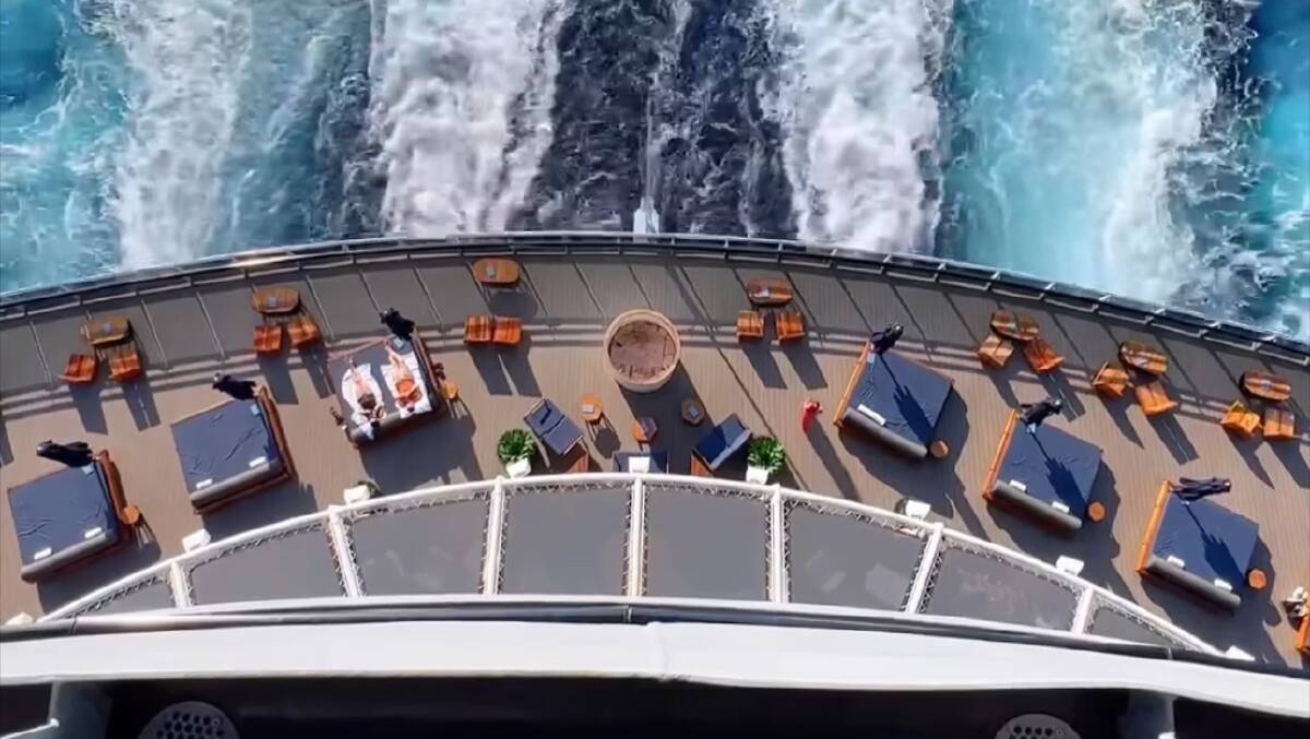Aft cabins have a more private view.