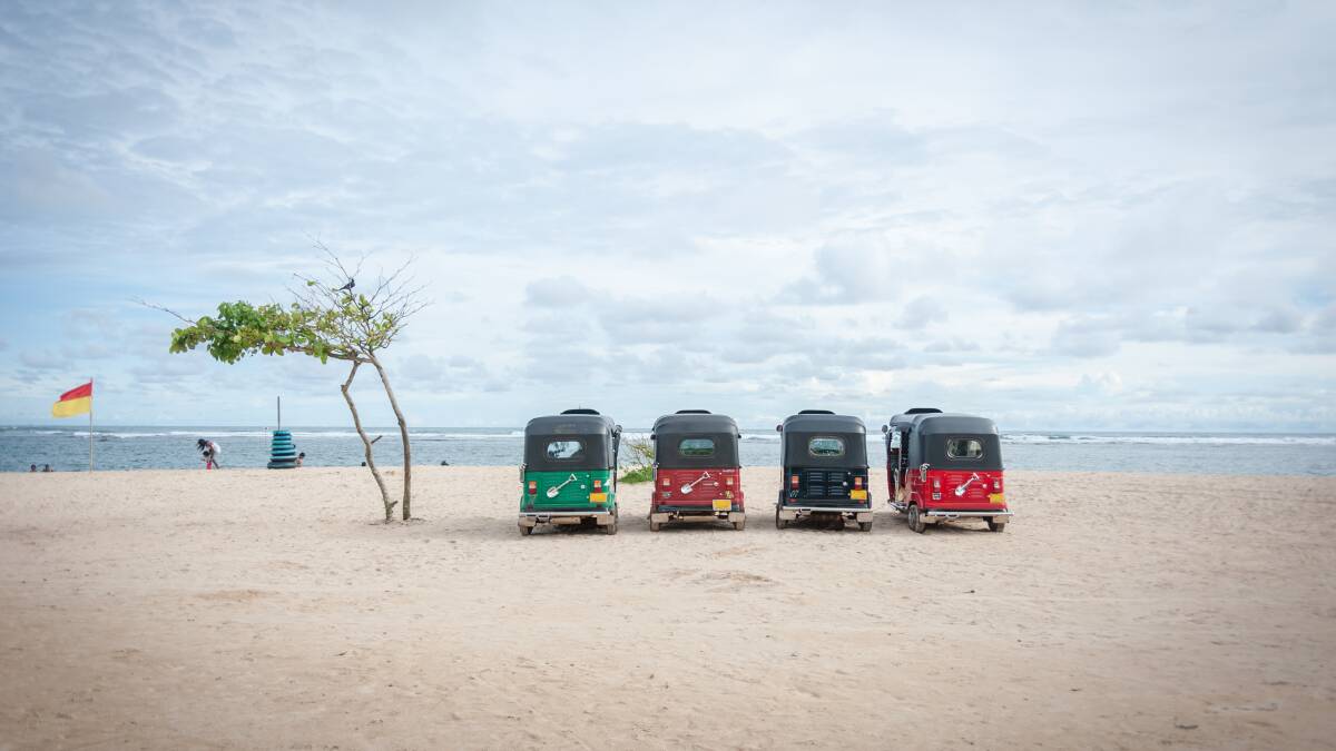 Tuktuks on the beach. Picture: Getty Images Tuktuks on the beach. Picture: Getty Images