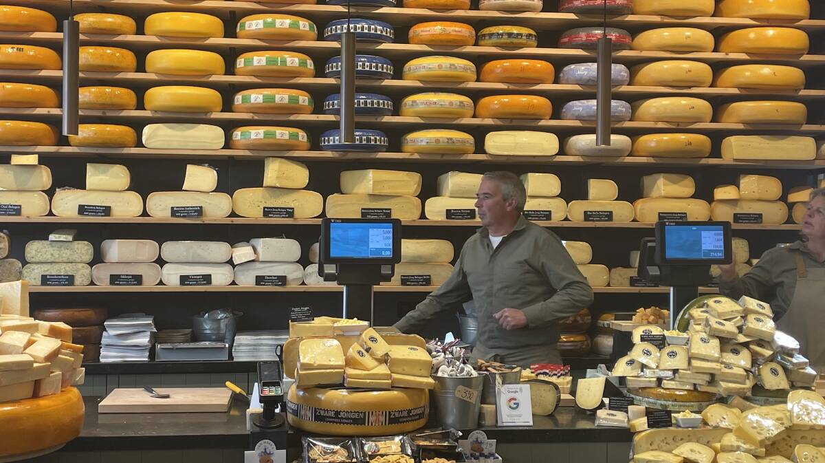 The 't Kaaswinkeltje cheese shop in Gouda. Picture by Sarah Maguire