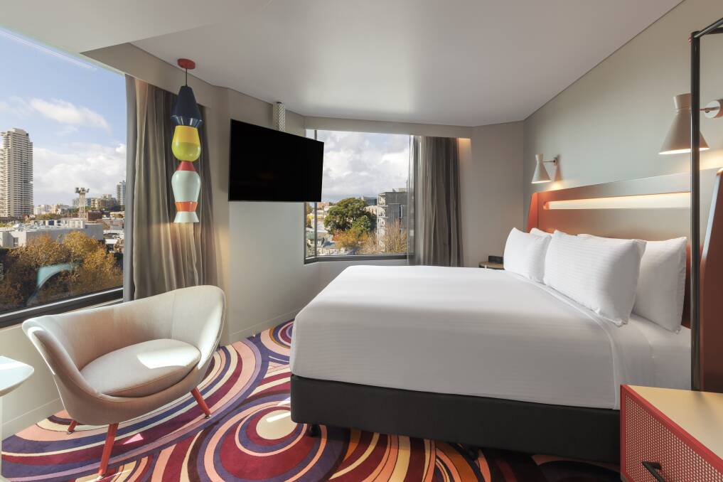 A king room in the new ADGE hotel. A king room in the new ADGE hotel.