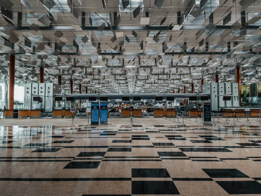 Singapore airport. Singapore airport.