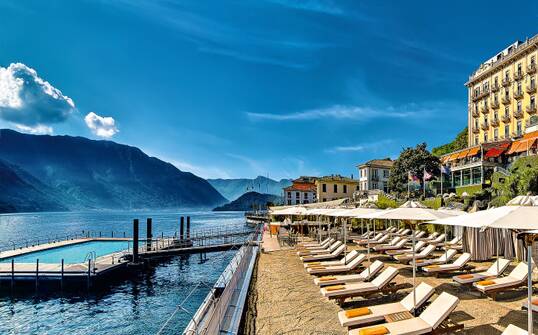 Tremezzo Hotel pool. Tremezzo Hotel pool.