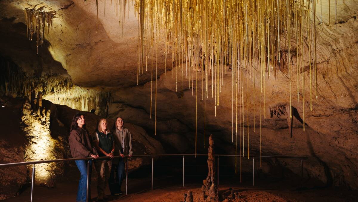 A tour of the caves. Picture by SATC