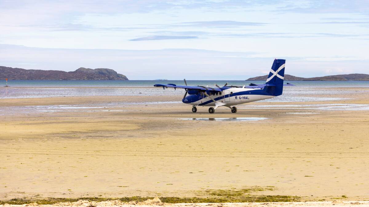 Barra Airport, Isle of Barra, Scotland. Barra Airport, Isle of Barra, Scotland.