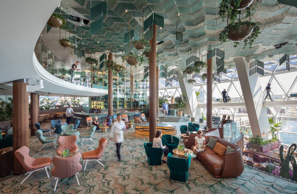 The oasis-like Eden.
