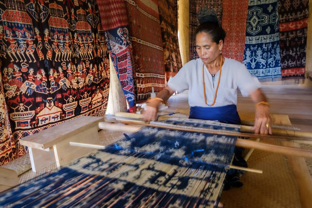 Traditional weaving.