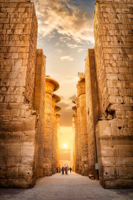 The temple ot Karnak. Picture: Getty Images The temple ot Karnak. Picture: Getty Images
