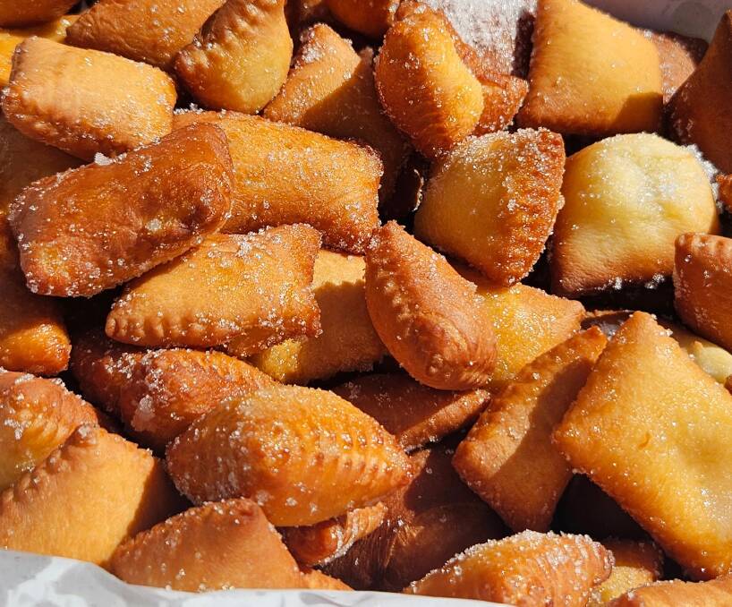 Fried pastries in Apricale. Picture: Natascha Mirosch Fried pastries in Apricale. Picture: Natascha Mirosch