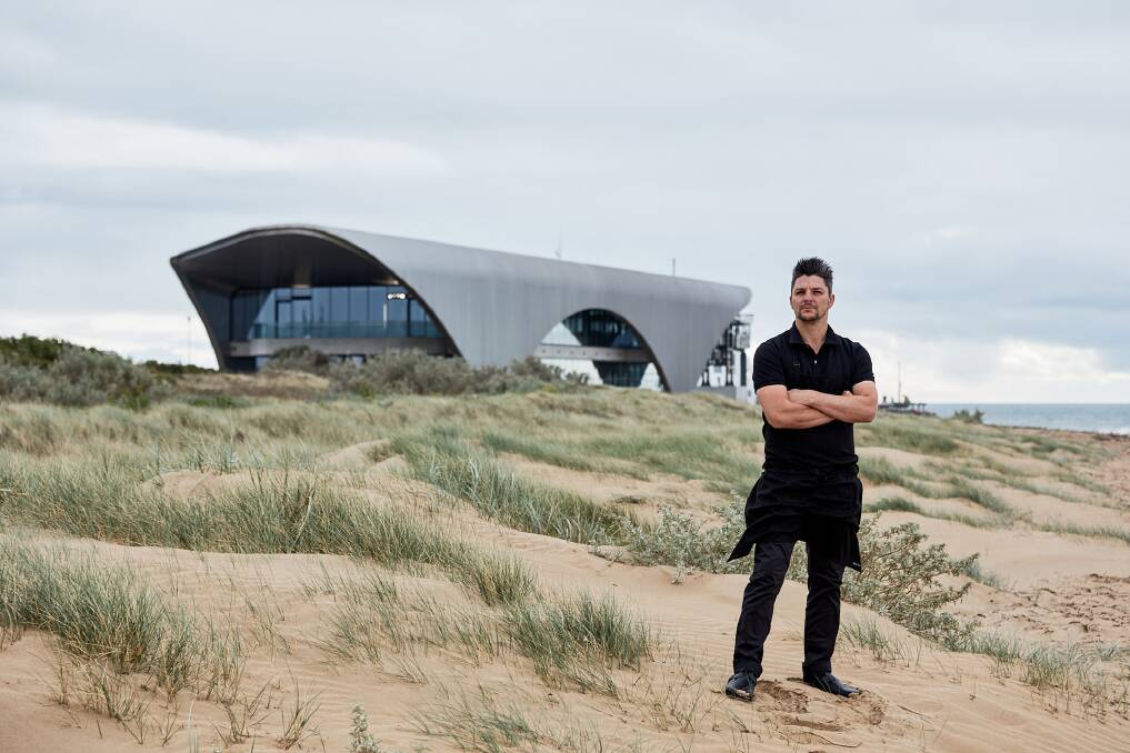 Executive chef Michael Demagistris outside the Queenscliff ferry terminal. Executive chef Michael Demagistris outside the Queenscliff ferry terminal.