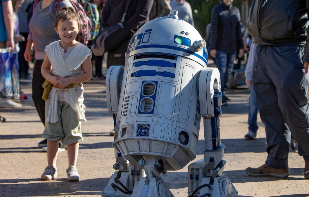 Droid at Star Wars land. Droid at Star Wars land.