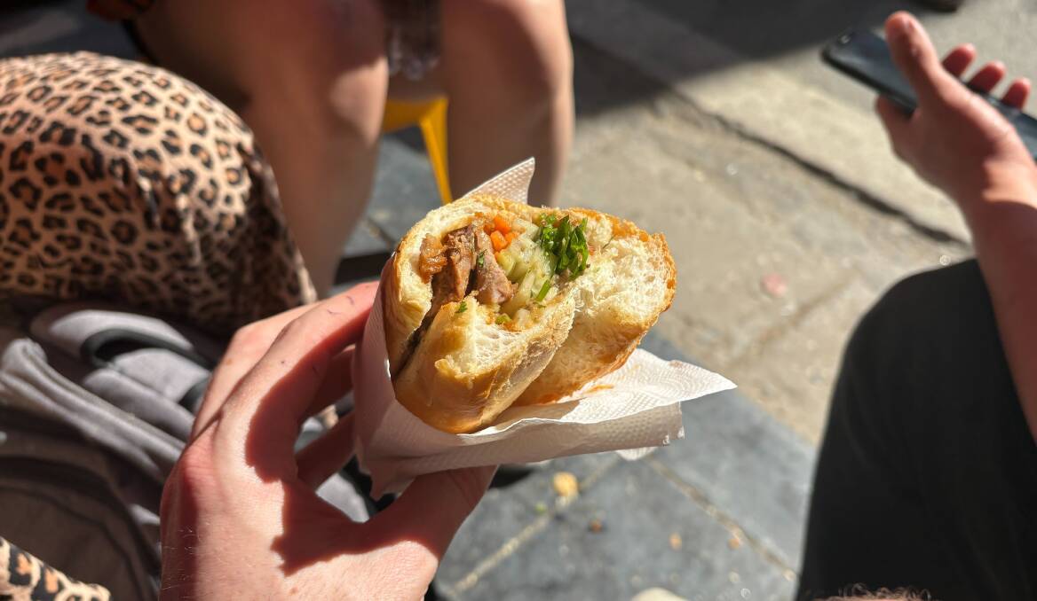 A simple, but perfect street banh mi. Picture by Tim Piccione A simple, but perfect street banh mi. Picture by Tim Piccione