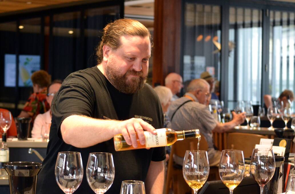 Brokenwood Wines cellar door supervisor Oli Bulter. Picture: Anthony Caggiano
