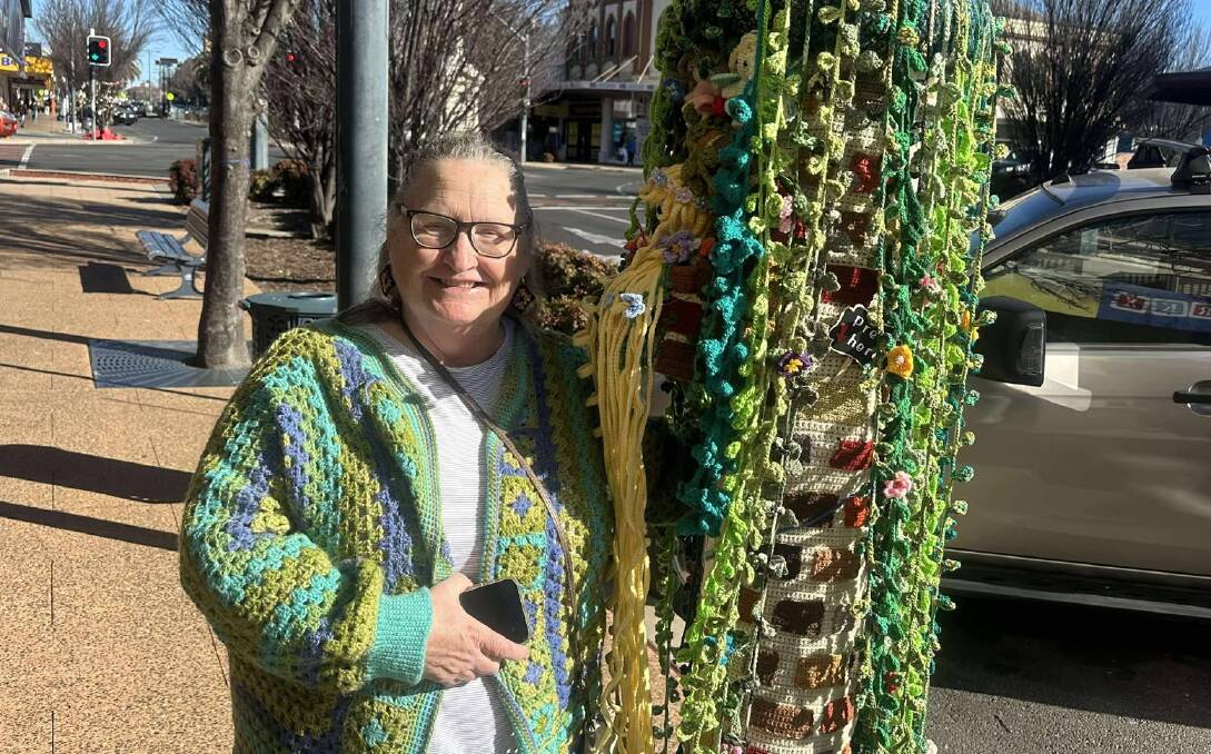 Kerri Harycki with her Rapunzel tree jumper design ahead of the Jumpers and Jazz in July festival at Warwick. Picture supplied Kerri Harycki with her Rapunzel tree jumper design ahead of the Jumpers and Jazz in July festival at Warwick. Picture supplied