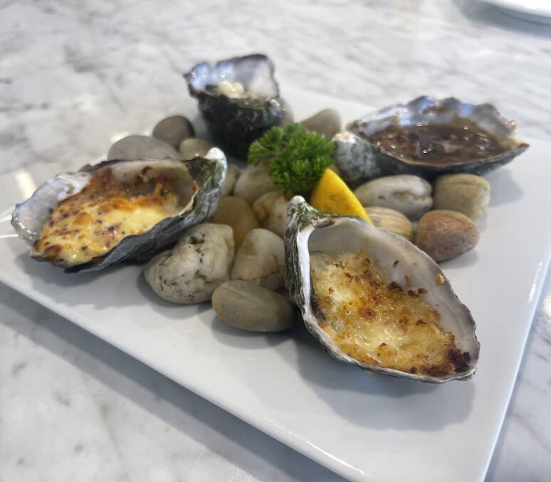 Oysters served at Tarkine Fresh Oysters in Smithton. Picture by Ayden Dawkins