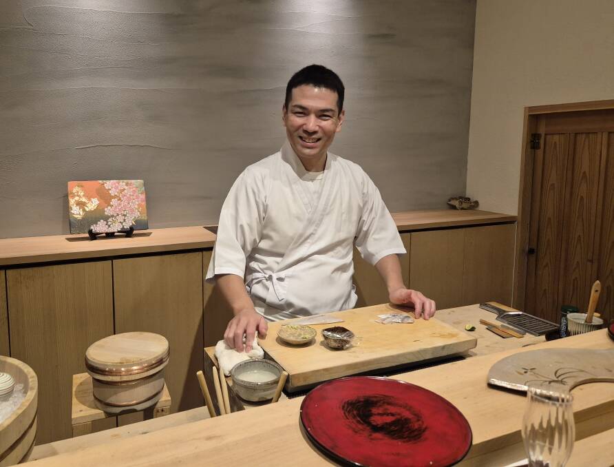 Chef Akinori Nakashima from Sushi Shima. Picture by Peter Angelopoulos