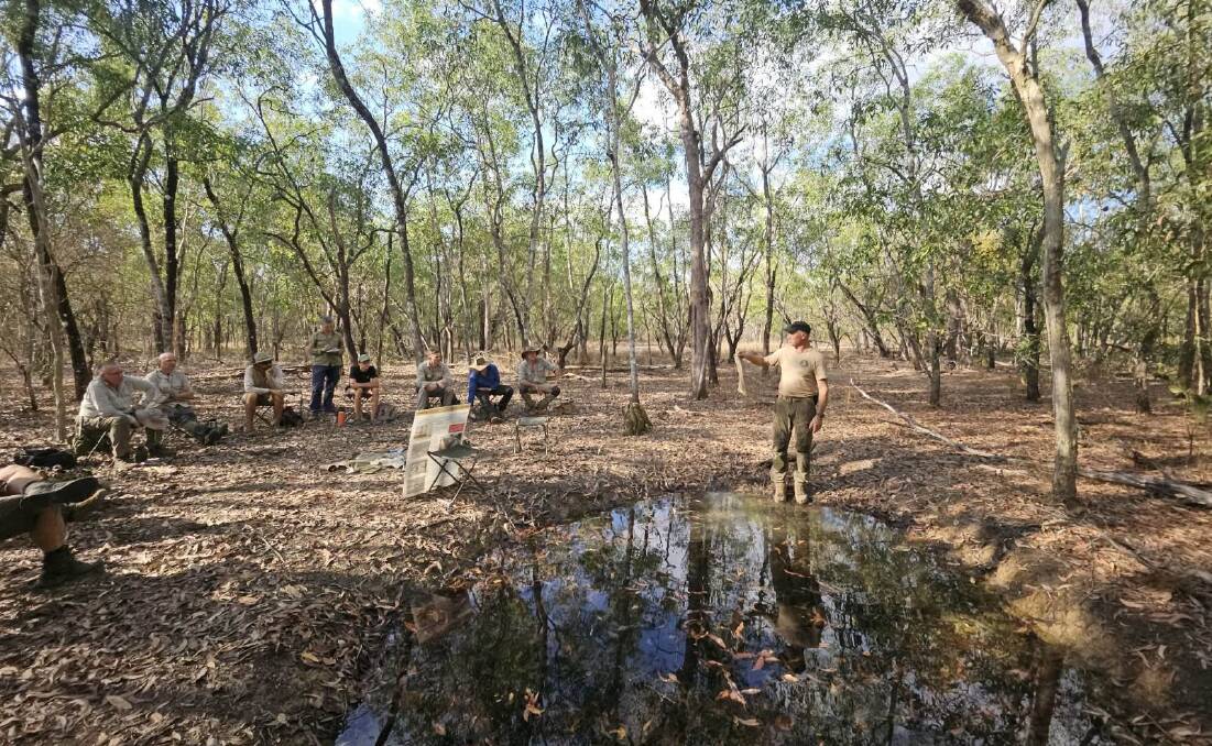 Our water source - not much more than a murky puddle.