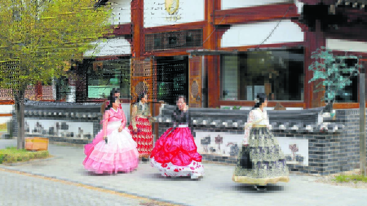 On the streets of South Korea.