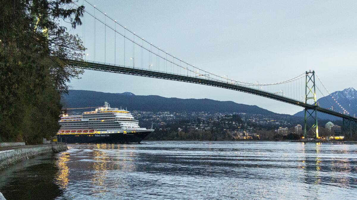 Holland America Line's Koningsdam in Vancouver.