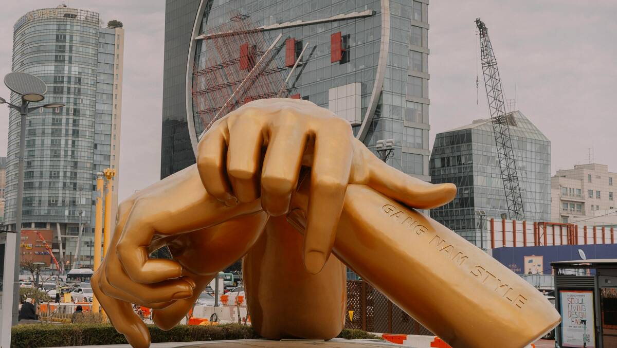 The Gangnam Style sculpture. Picture by Elina Volkova The Gangnam Style sculpture. Picture by Elina Volkova
