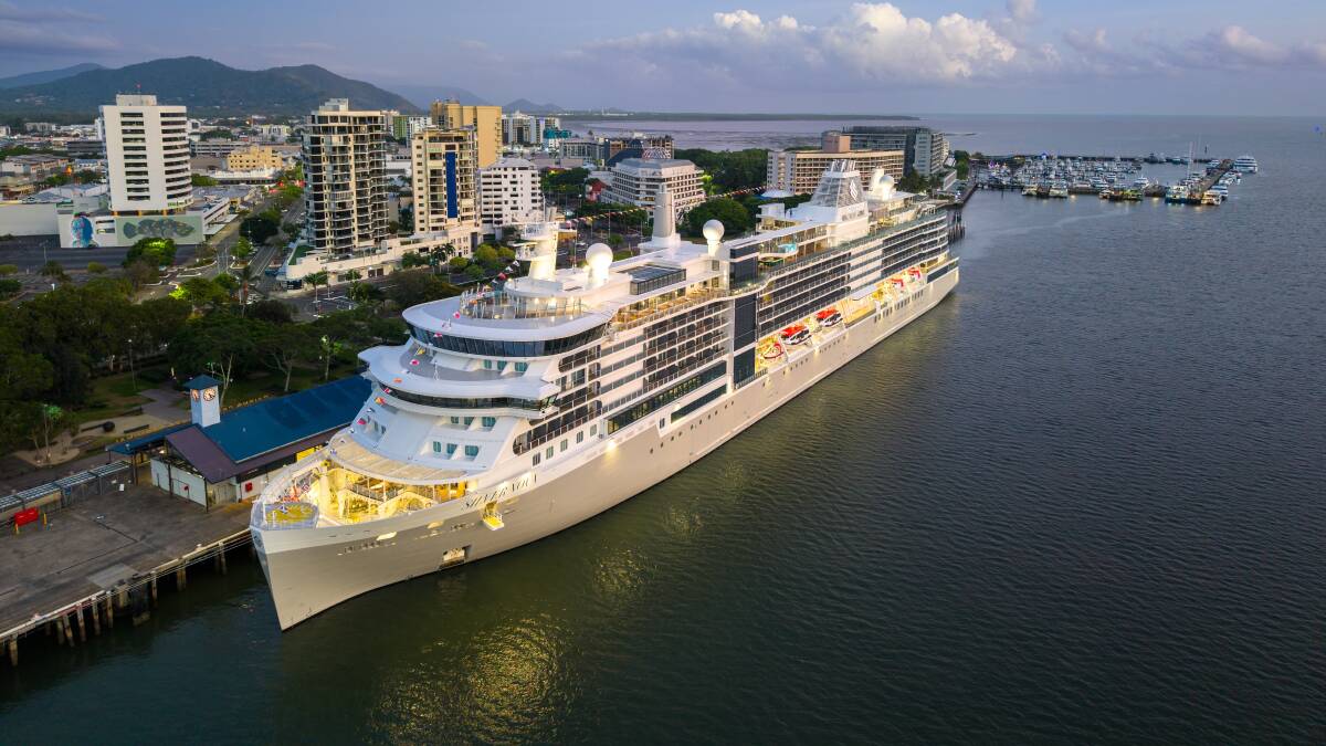 Silversea's Silver Nova has just arrived in Australia, seen here in Cairns.