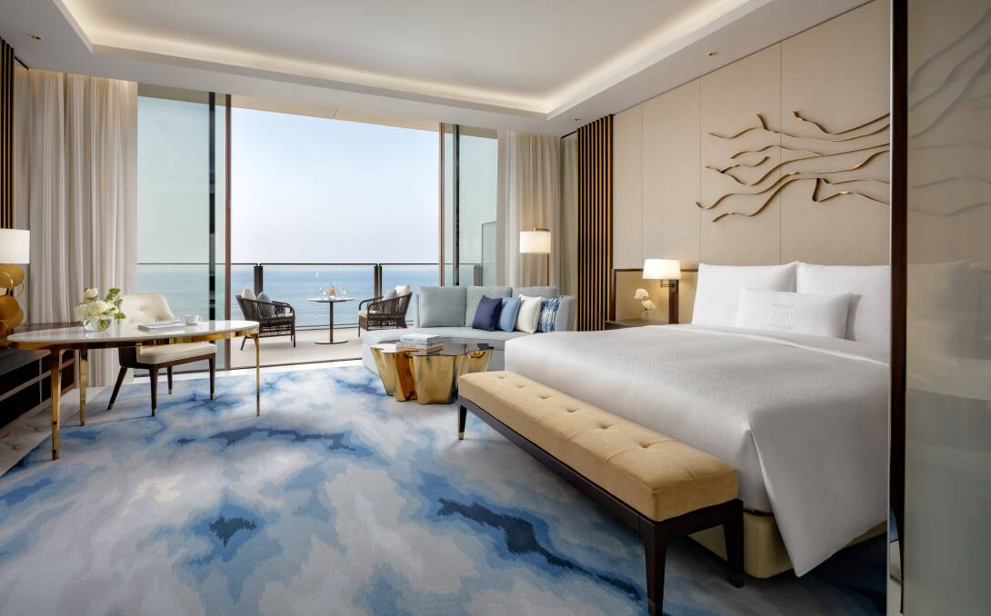 One of the plush guestrooms. One of the plush guestrooms.